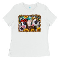 White western sunflower heifers Ladies Tee - Jasminsmagicworld