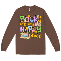 Chestnut books are my happy place Long Sleeve Tee - Artiststas