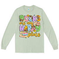 Matcha books are my happy place Long Sleeve Tee - Artiststas