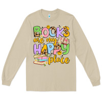 Mushroom books are my happy place Long Sleeve Tee - Artiststas