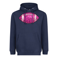 Navy american football pink Heavyweight Hoodie - CowCowDesign