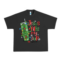 Pigment Black jesus fills my cup psalm 25 5 Urban Heavy Tee - MaliasSmallBusiness