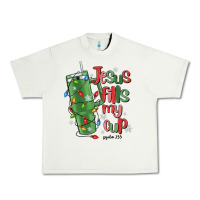 Pistachio jesus fills my cup psalm 25 5 Urban Heavy Tee - MaliasSmallBusiness