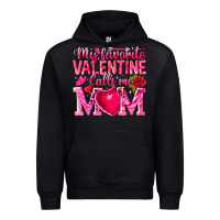 Black My Favorite Valentine Calls Me Urban Hoodie - CowhideDigitalArt