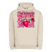 Pigment French Oak My Favorite Valentine Calls Me Urban Hoodie - CowhideDigitalArt
