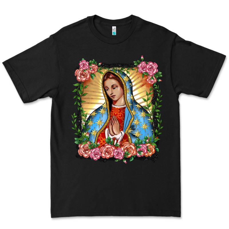 Lady Of Guadalupe Portrait Premium Tee by BarkalooDesign | Teevron