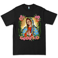 Black lady of guadalupe portrait Premium Tee - BarkalooDesign