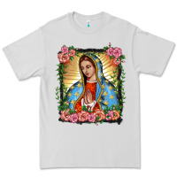 Dove Grey lady of guadalupe portrait Premium Tee - BarkalooDesign