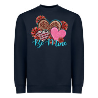 Navy valentine's day be mine hearts sunflower Heavyweight Sweatshirt - RanaPortraitStore