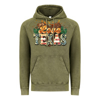 Vintage Olive love texas Vintage Hoodie - NancyCooperArtShop