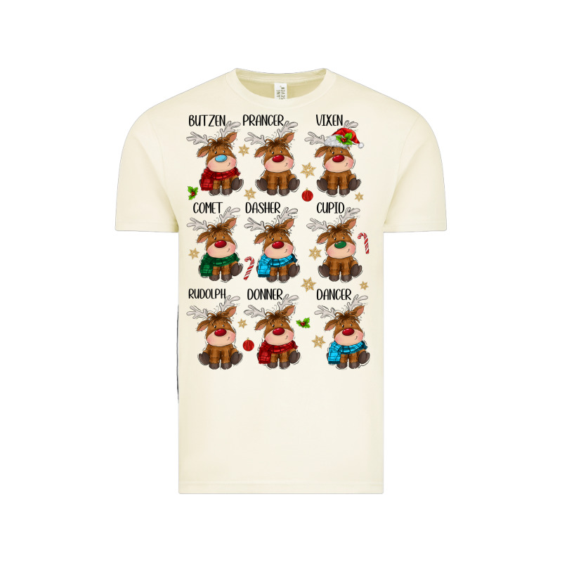 Christmas Reindeers Vintage Tee by MaliasSmallBusiness | Teevron