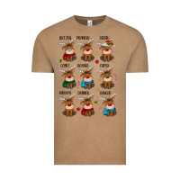 Vintage Coffee christmas reindeers Vintage Tee - MaliasSmallBusiness