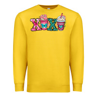 Lemon xoxo coffee cups Premium Sweatshirt - OliviaCreatesArt