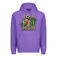 Purple Soccer Mom Mother's Day Premium Hoodie - HowdyJamesFarm