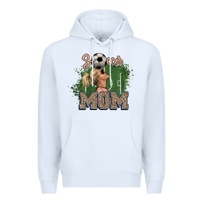 Soccer Mom Mother's Day Premium Hoodie by HowdyJamesFarm | Teevron