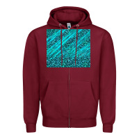 Burgundy blue glitter with leopard pattern Zipper Hoodie - TumblerDesignByShophia