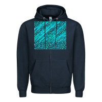 Navy blue glitter with leopard pattern Zipper Hoodie - TumblerDesignByShophia
