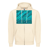 Sandshell blue glitter with leopard pattern Zipper Hoodie - TumblerDesignByShophia