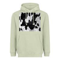 Matcha Black White Cowhide Tumbler Heavyweight Hoodie - CowCowDesign