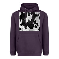 Plum Black White Cowhide Tumbler Heavyweight Hoodie - CowCowDesign