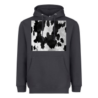 Smoke Black White Cowhide Tumbler Heavyweight Hoodie - CowCowDesign