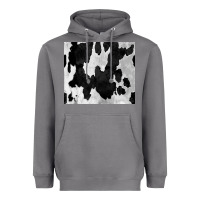Storm Black White Cowhide Tumbler Heavyweight Hoodie - CowCowDesign