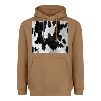 Toasted Coconut Black White Cowhide Tumbler Heavyweight Hoodie - CowCowDesign