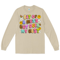 Mushroom bit of a mess but doin' my best Long Sleeve Tee - Artiststas