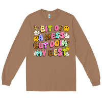 Toasted Coconut bit of a mess but doin' my best Long Sleeve Tee - Artiststas
