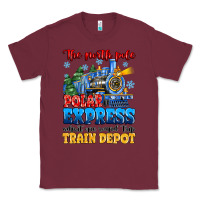 Burgundy thr north pole polar express admit one round trip Classic Tee - MaliasSmallBusiness