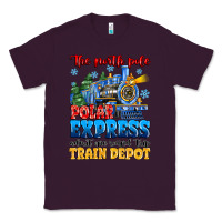 Plum thr north pole polar express admit one round trip Classic Tee - MaliasSmallBusiness