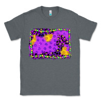 Charcoal Heather mardi gras background Classic Tee - JahusDesignShop