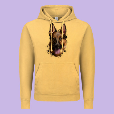 German Shepherd Vintage Hoodie Designed By Jasminsmagicworld