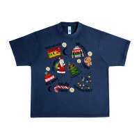 Navy Merry Christmas Urban Heavy Tee - MaliasSmallBusiness