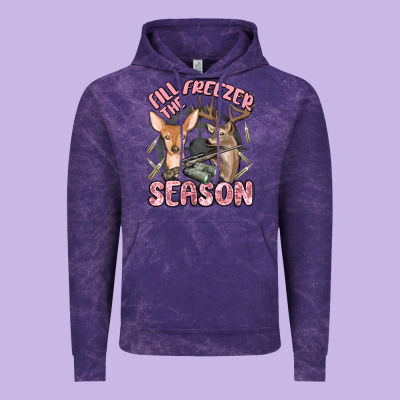 Fill The Freezer Season Vintage Hoodie Designed By Maliassmallbusiness