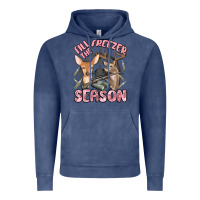 Vintage Denim fill the freezer season Vintage Hoodie - MaliasSmallBusiness
