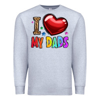 Heather Grey i love my dads Premium Sweatshirt - OliviaCreatesArt