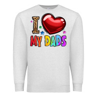 Oatmeal Heather i love my dads Premium Sweatshirt - OliviaCreatesArt