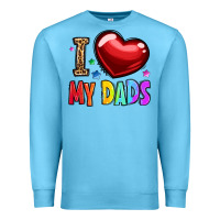 Ocean Blue i love my dads Premium Sweatshirt - OliviaCreatesArt