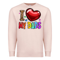 Pale Pink i love my dads Premium Sweatshirt - OliviaCreatesArt