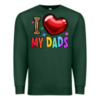 Sports Green i love my dads Premium Sweatshirt - OliviaCreatesArt