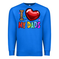 True Royal i love my dads Premium Sweatshirt - OliviaCreatesArt