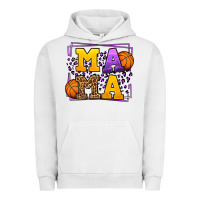 Pigment Lunar Rock Purple and gold Basketball leopard frame Mama Urban Hoodie - LillyAllenDesigns