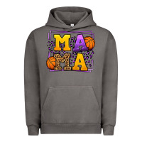 Pigment Tornado Purple and gold Basketball leopard frame Mama Urban Hoodie - LillyAllenDesigns