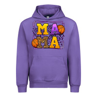 Tulip Purple and gold Basketball leopard frame Mama Urban Hoodie - LillyAllenDesigns