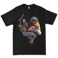 Black Sloth Premium Tee - LillyAllenDesigns