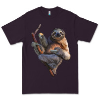 Plum Sloth Premium Tee - LillyAllenDesigns