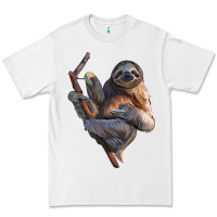 White Sloth Premium Tee - LillyAllenDesigns