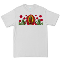 Dove Grey lady of Guadalupe cactus rose Premium Tee - JahusDesignShop