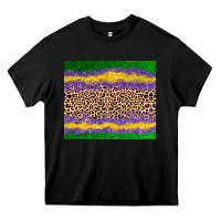 Black mardi gras leopard Heavy Core Tee - AdoDesignShop